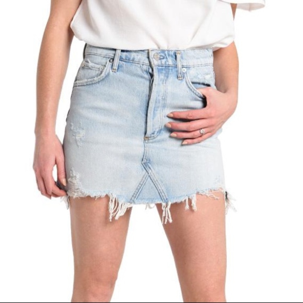 Ahold Quinn High Waisted Miniskirt in Vega